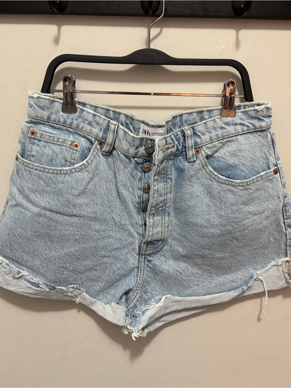 Zara High Waist Denim Shorts